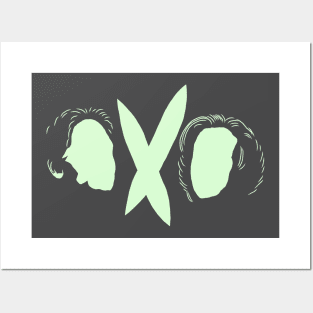 X Files Mulder Scully Minimalist Posters and Art